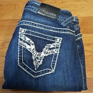 Vigoss Womens Chelsea Bootcut Jeans Size 14
